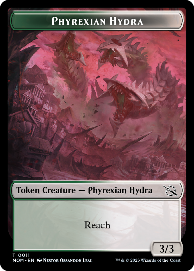 Elemental (2) // Phyrexian Hydra (11) Double-Sided Token [March of the Machine Tokens] | Devastation Store