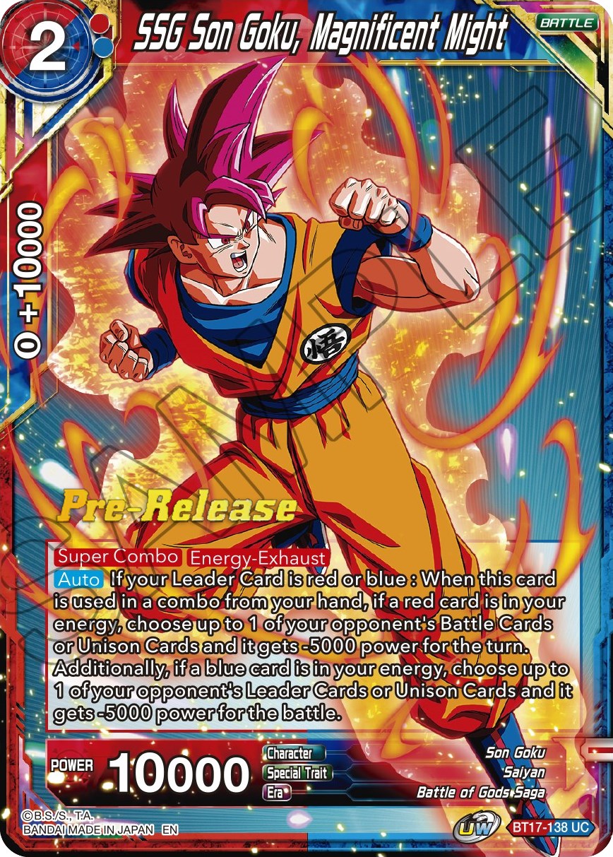 SSG Son Goku, Magnificent Might (BT17-138) [Ultimate Squad Prerelease Promos] | Devastation Store