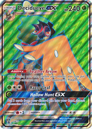 Decidueye GX (SM37) (Jumbo Card) [Sun & Moon: Black Star Promos] | Devastation Store