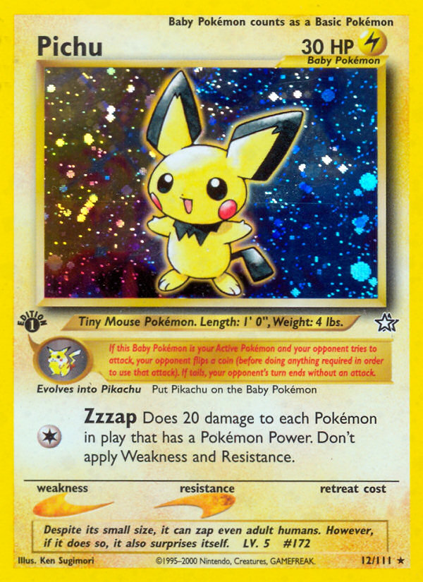 Pichu (12/111) [Neo Genesis 1st Edition] | Devastation Store