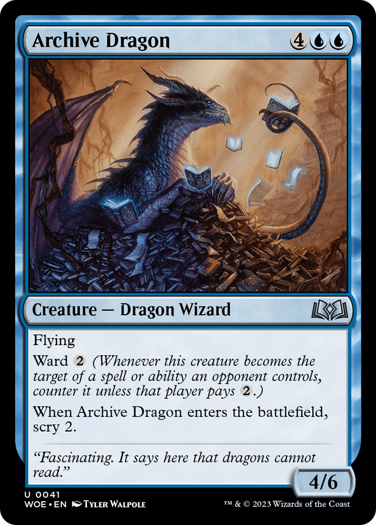 Archive Dragon [Wilds of Eldraine] | Devastation Store