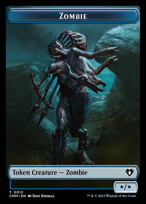 Soldier // Zombie (0013) Double-Sided Token [Commander Masters Tokens] | Devastation Store