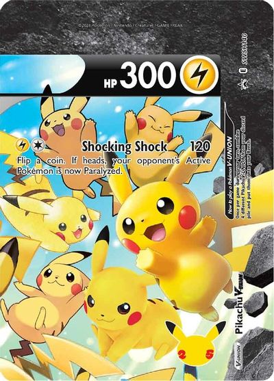 Pikachu V-UNION (SWSH140) (Celebrations) [Sword & Shield: Black Star Promos] | Devastation Store