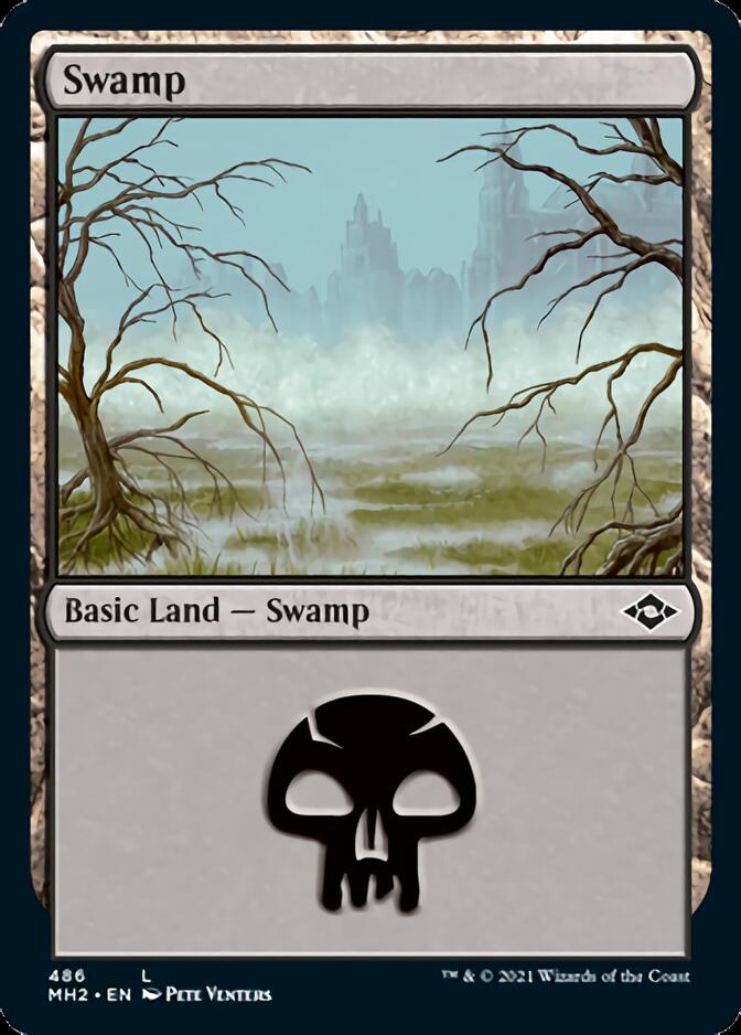 Swamp (486) (Foil Etched) [Modern Horizons 2] | Devastation Store