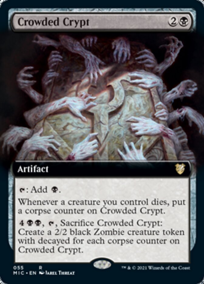 Crowded Crypt (Extended) [Innistrad: Midnight Hunt Commander] | Devastation Store