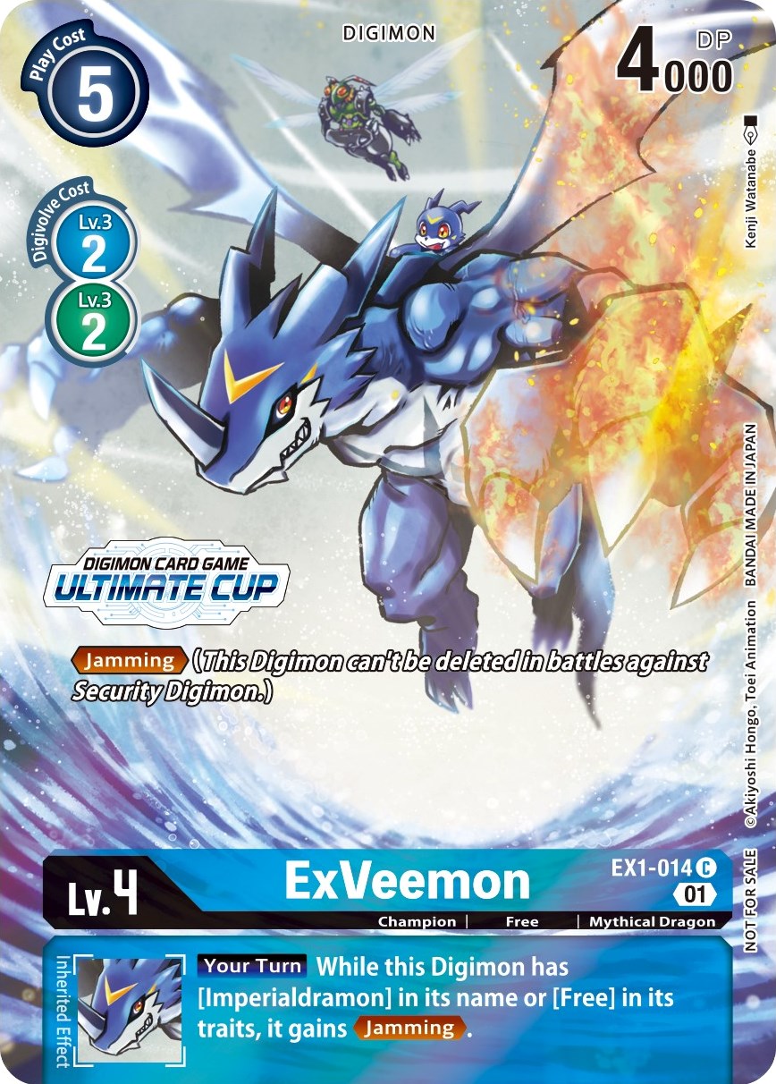 ExVeemon [EX1-014] (April Ultimate Cup 2022) [Classic Collection Promos] | Devastation Store