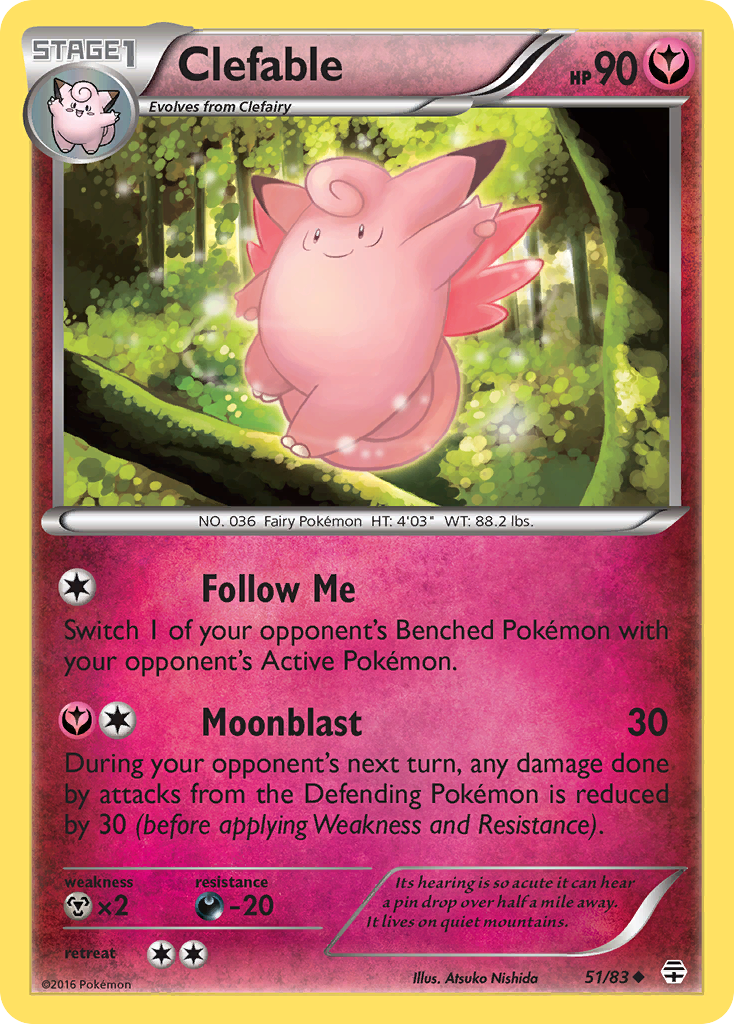 Clefable (51/83) [XY: Generations] | Devastation Store