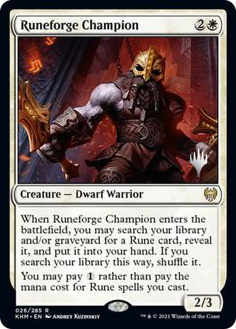 Runeforge Champion [Kaldheim Promos] | Devastation Store