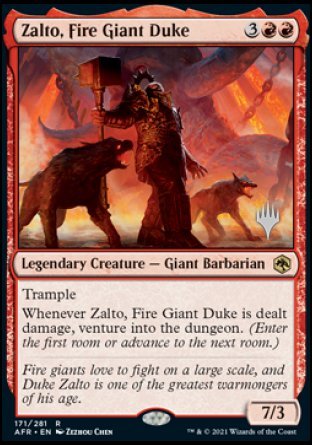 Zalto, Fire Giant Duke (Promo Pack) [Dungeons & Dragons: Adventures in the Forgotten Realms Promos] | Devastation Store