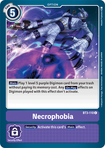 Necrophobia [BT3-110] [Release Special Booster Ver.1.5] | Devastation Store