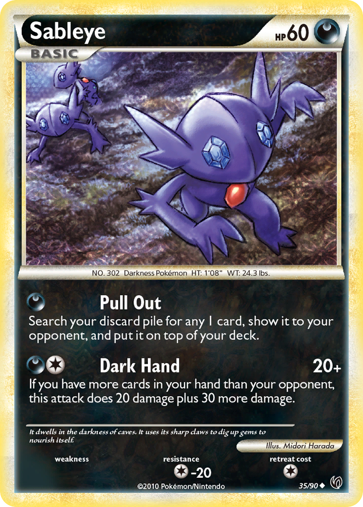 Sableye (35/90) [HeartGold & SoulSilver: Undaunted] | Devastation Store