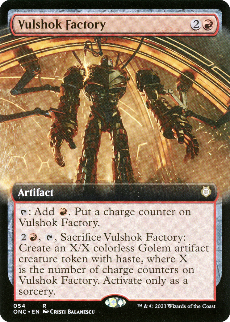 Vulshok Factory (Extended Art) [Phyrexia: All Will Be One Commander] | Devastation Store