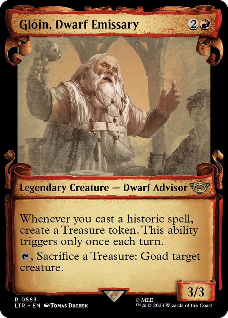 Gloin, Dwarf Emissary [The Lord of the Rings: Tales of Middle-Earth Showcase Scrolls] | Devastation Store