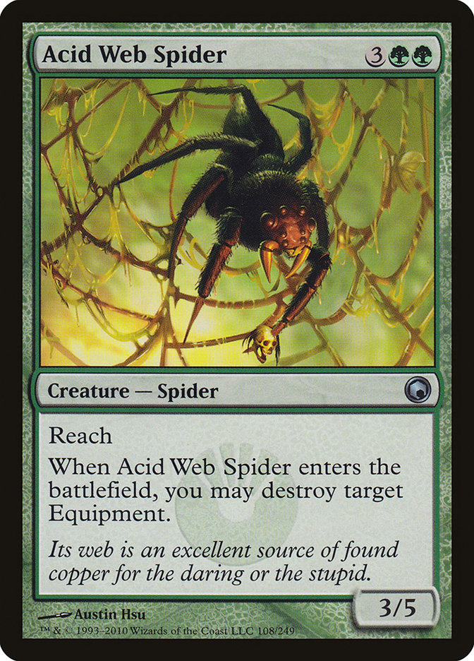 Acid Web Spider [Scars of Mirrodin] | Devastation Store