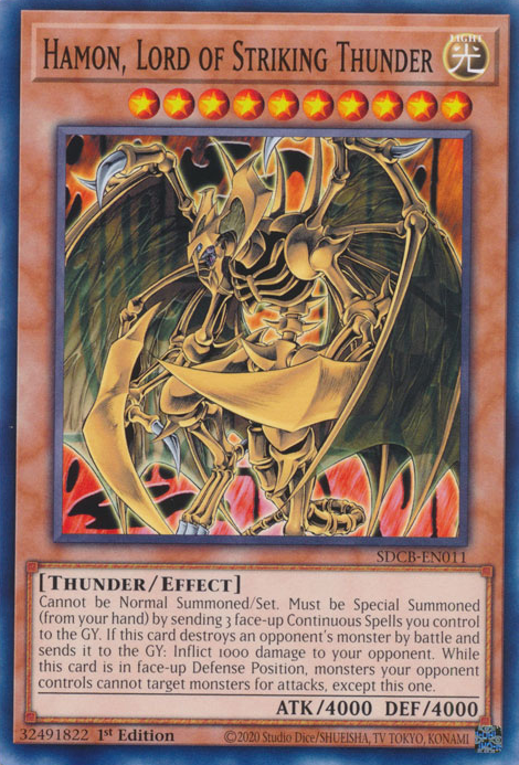 Hamon, Lord of Striking Thunder [SDCB-EN011] Common | Devastation Store