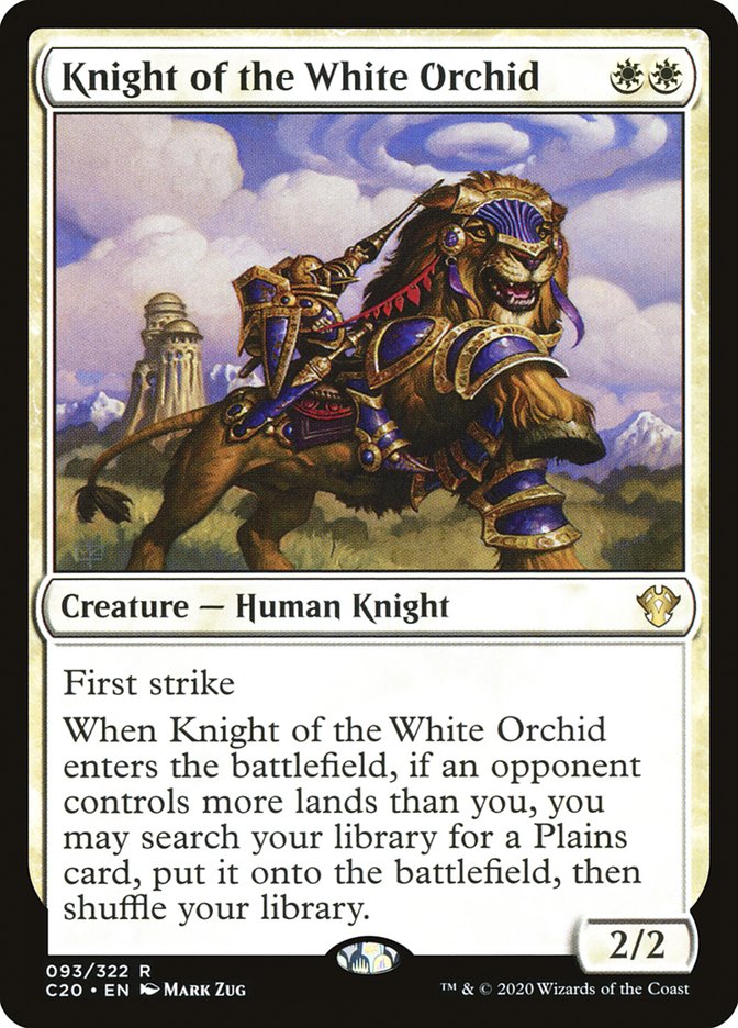 Knight of the White Orchid [Commander 2020] | Devastation Store