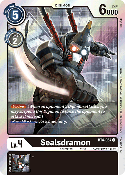 Sealsdramon [BT4-067] (Event Pack) [Great Legend Promos] | Devastation Store