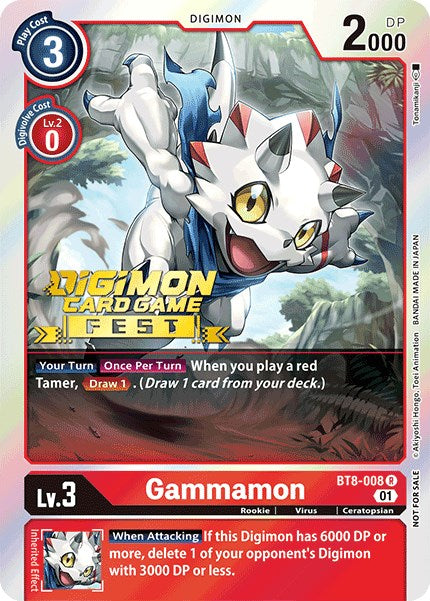 Gammamon [BT8-008] (Digimon Card Game Fest 2022) [New Awakening Promos] | Devastation Store