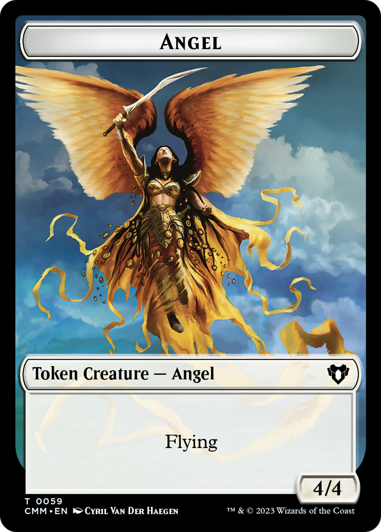 Copy (54) // Angel Double-Sided Token [Commander Masters Tokens] | Devastation Store