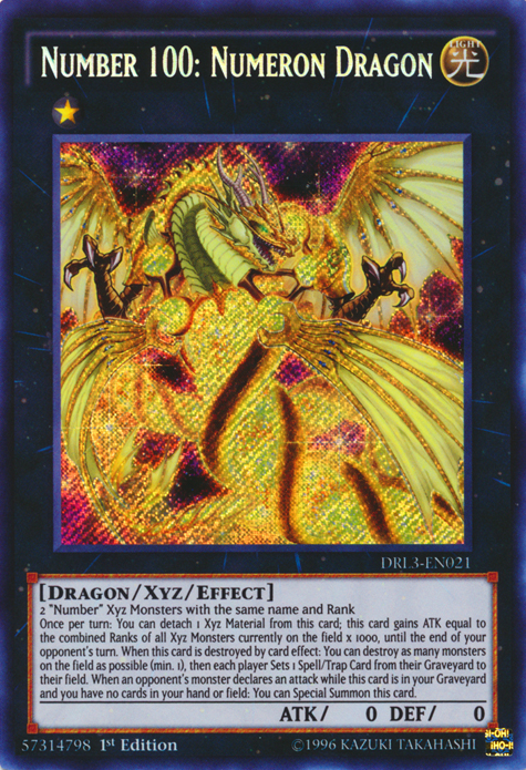 Number 100: Numeron Dragon [DRL3-EN021] Secret Rare | Devastation Store