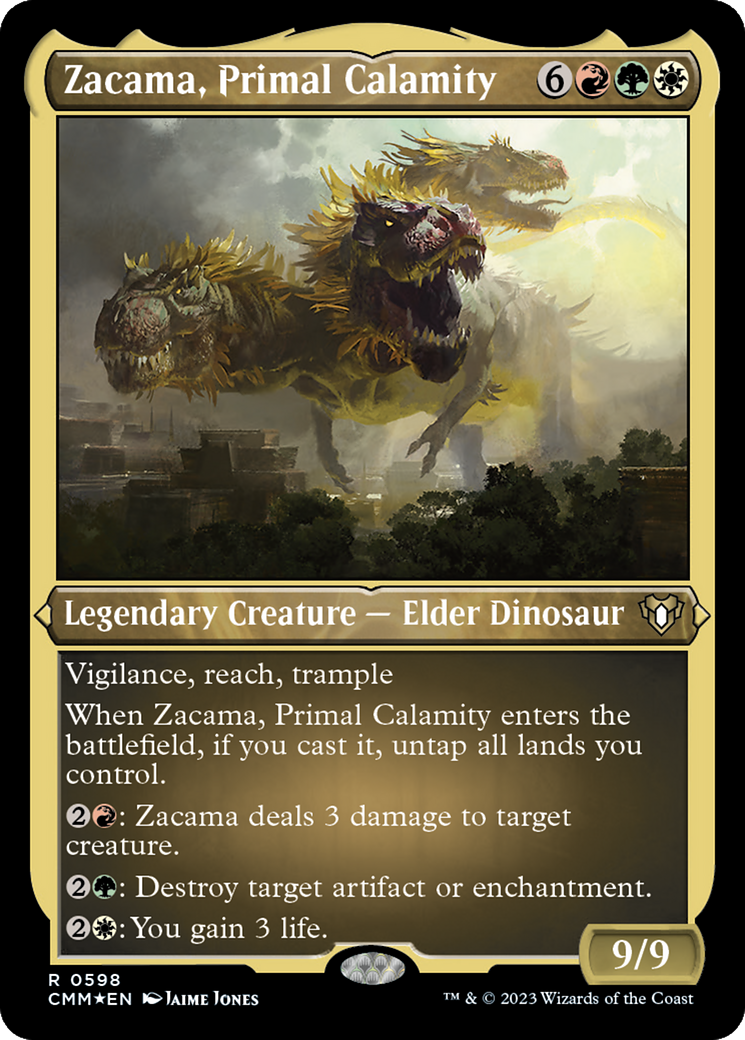 Zacama, Primal Calamity (Foil Etched) [Commander Masters] | Devastation Store