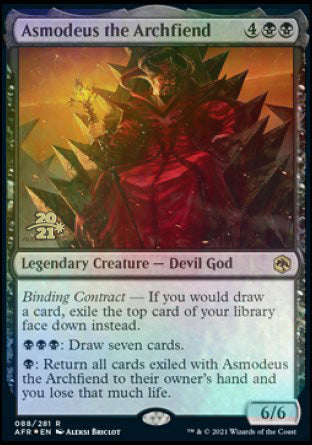 Asmodeus the Archfiend [Dungeons & Dragons: Adventures in the Forgotten Realms Prerelease Promos] | Devastation Store
