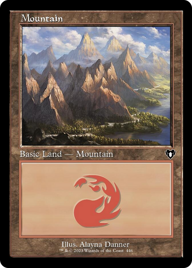 Mountain (446) (Retro) [Commander Masters] | Devastation Store
