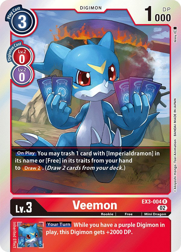 Veemon [EX3-004] [Draconic Roar] | Devastation Store