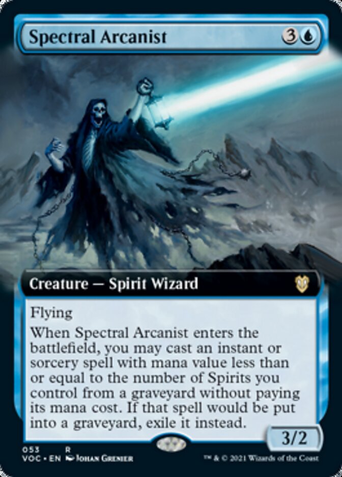 Spectral Arcanist (Extended) [Innistrad: Crimson Vow Commander] | Devastation Store