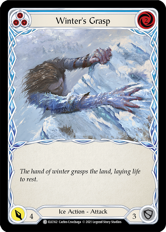 Winter's Grasp (Blue) [ELE162] (Tales of Aria)  1st Edition Normal | Devastation Store