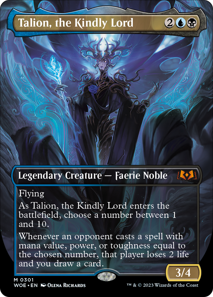 Talion, the Kindly Lord (Borderless Alternate Art) [Wilds of Eldraine] | Devastation Store