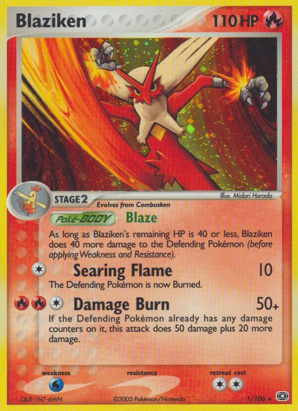 Blaziken (1/106) (Theme Deck Exclusive) [EX: Emerald] | Devastation Store