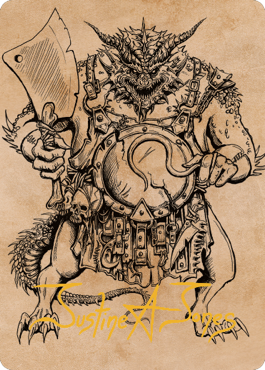 Thrakkus the Butcher Art Card (Gold-Stamped Signature) [Commander Legends: Battle for Baldur's Gate Art Series] | Devastation Store