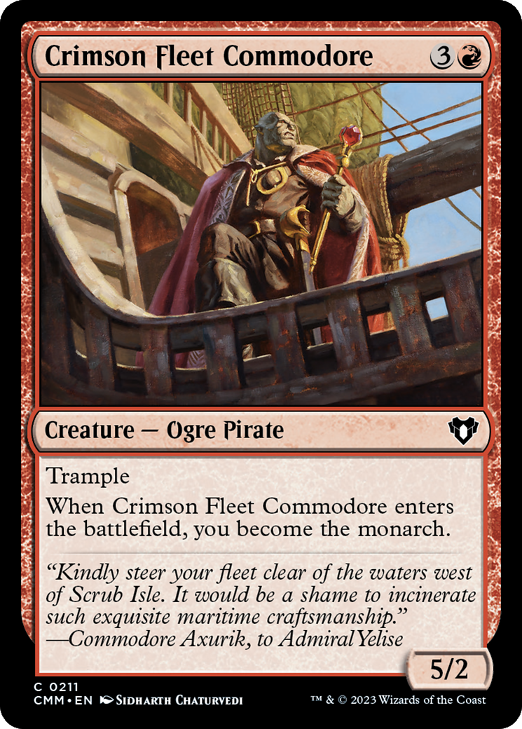 Crimson Fleet Commodore [Commander Masters] | Devastation Store