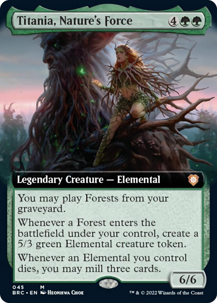 Titania, Nature's Force (Extended Art) [The Brothers' War Commander] | Devastation Store