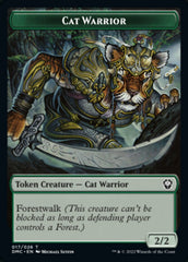 Saproling // Cat Warrior Double-sided Token [Dominaria United Tokens] | Devastation Store