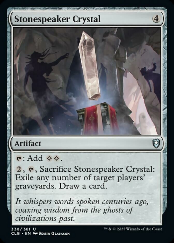 Stonespeaker Crystal [Commander Legends: Battle for Baldur's Gate] | Devastation Store