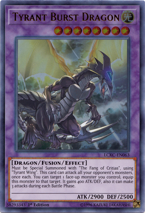 Tyrant Burst Dragon [LCKC-EN063] Ultra Rare | Devastation Store