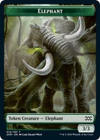 Elephant // Golem Double-sided Token [Double Masters Tokens] | Devastation Store