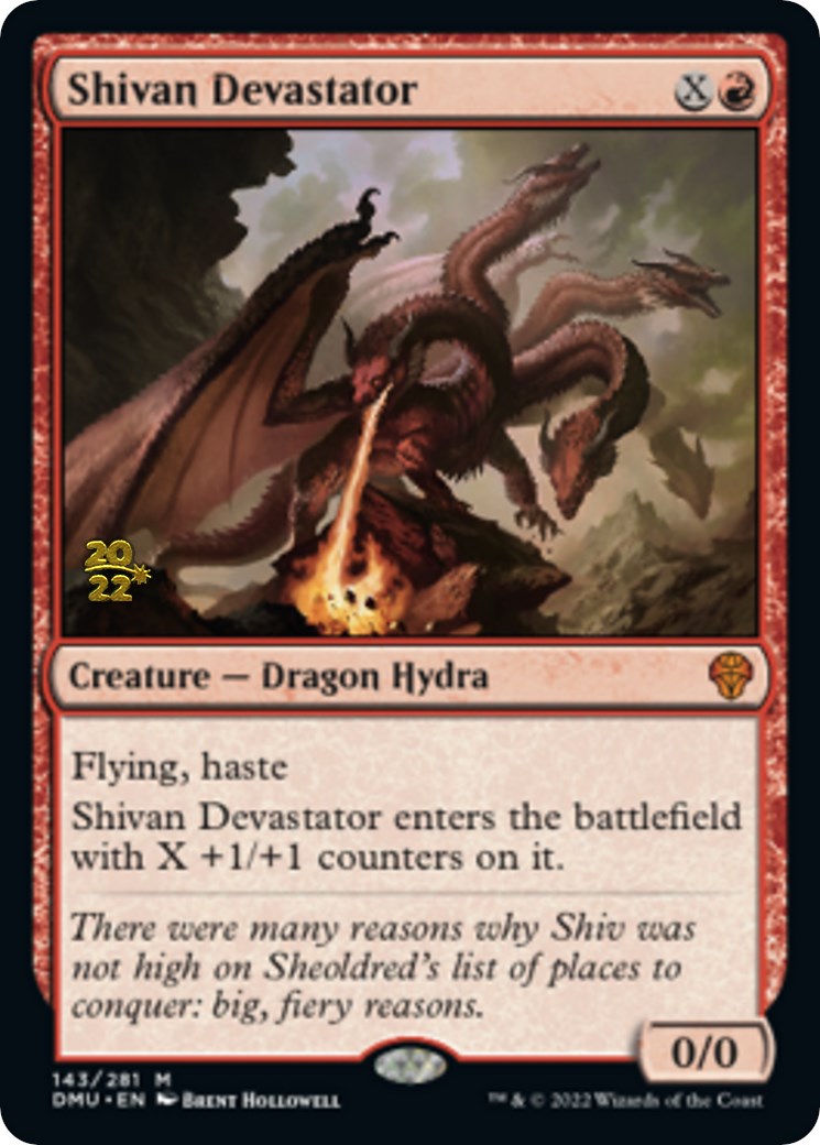 Shivan Devastator [Dominaria United Prerelease Promos] | Devastation Store