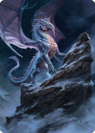 Ancient Silver Dragon Art Card (06) [Commander Legends: Battle for Baldur's Gate Art Series] | Devastation Store