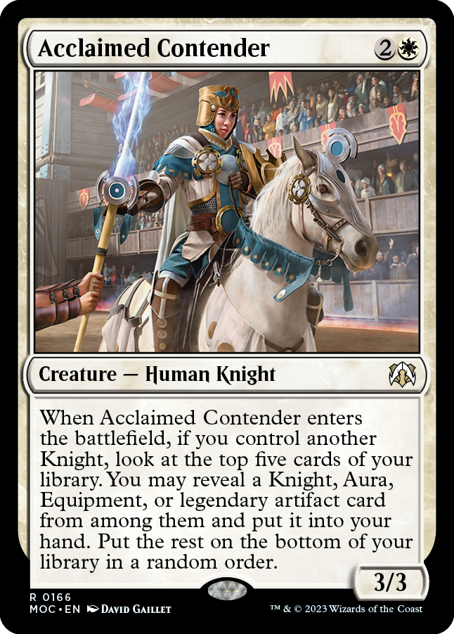 Acclaimed Contender [March of the Machine Commander] | Devastation Store