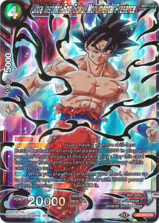 Ultra Instinct Son Goku, Monumental Presence [DB2-002] | Devastation Store