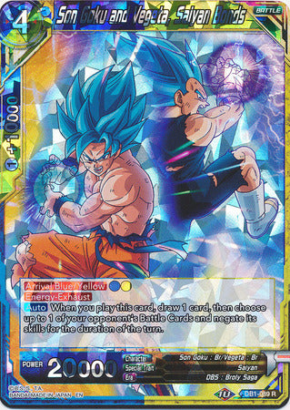 Son Goku and Vegeta, Saiyan Bonds (DB1-089) [Dragon Brawl] | Devastation Store