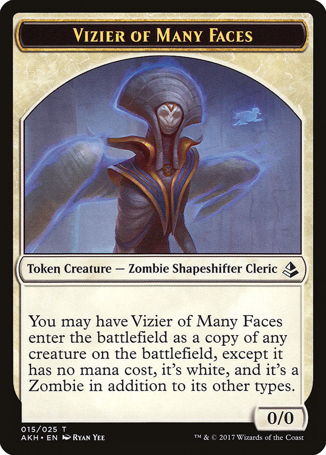 Vizier of Many Faces [Amonkhet Tokens] - Devastation Store | Devastation Store