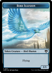 Bird // Bird Illusion Double-Sided Token [Commander Masters Tokens] | Devastation Store