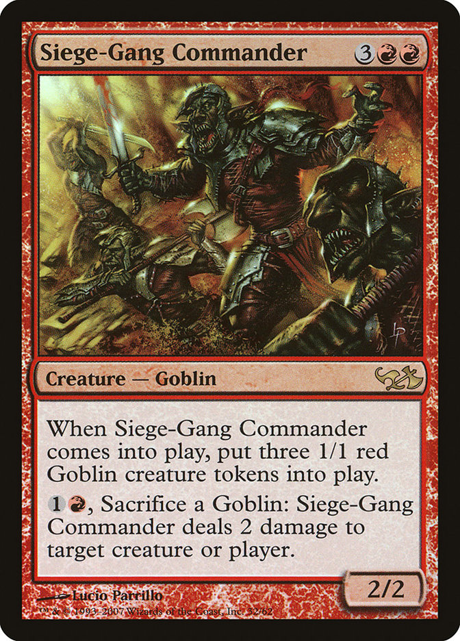 Siege-Gang Commander [Duel Decks: Elves vs. Goblins] | Devastation Store