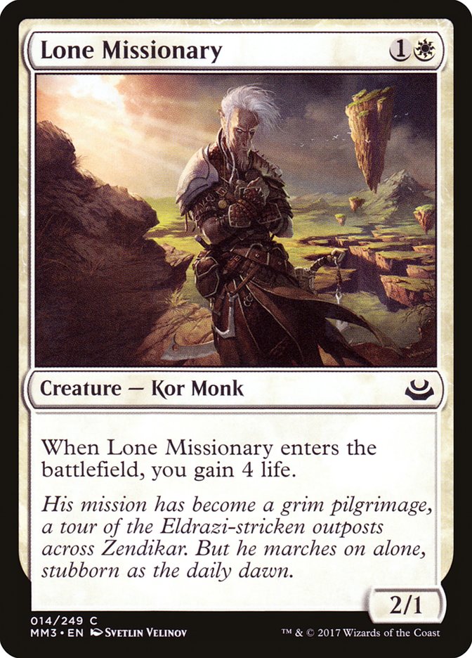 Lone Missionary [Modern Masters 2017] - Devastation Store | Devastation Store