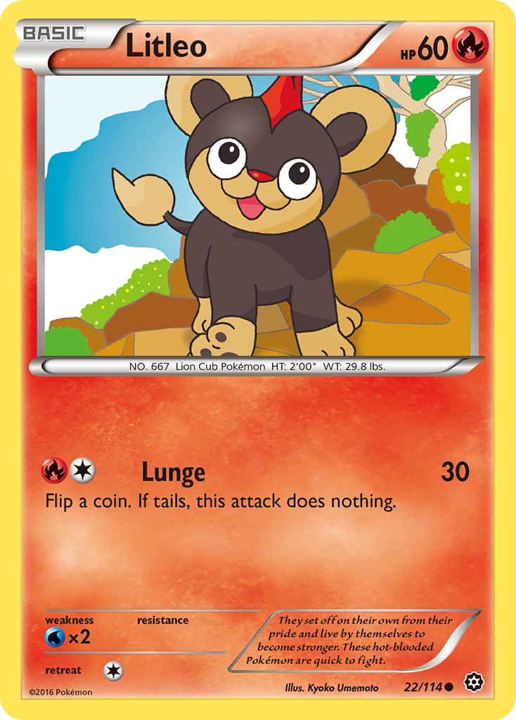 Litleo (22/114) [XY: Steam Siege] | Devastation Store