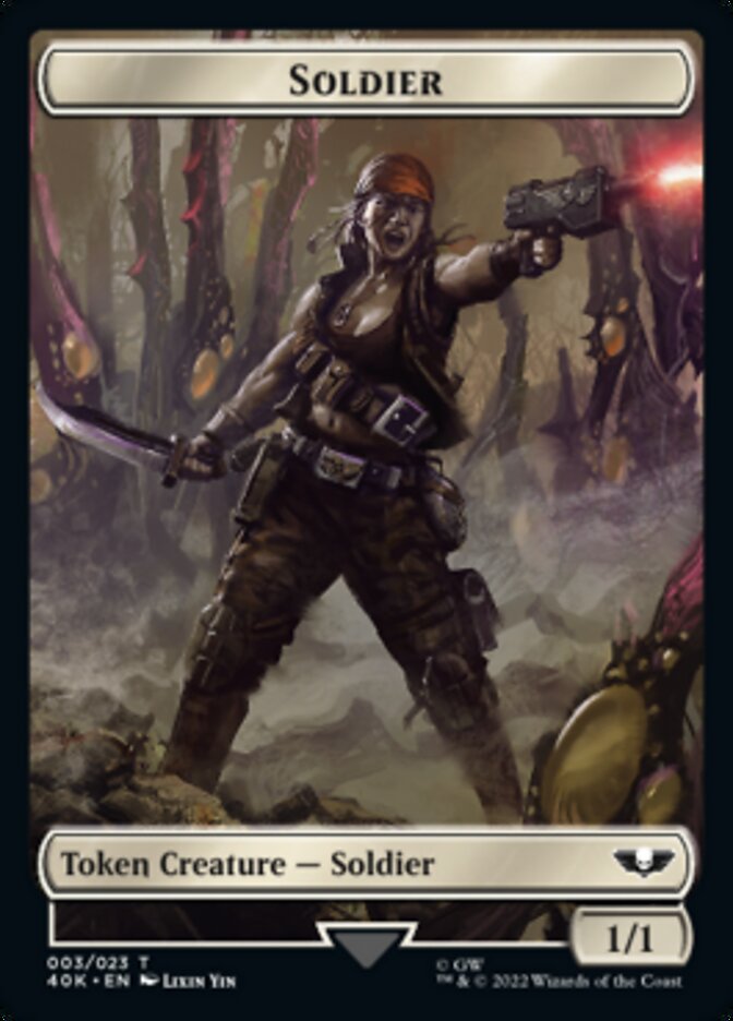 Soldier (003) // Sicarian Infiltrator Double-Sided Token [Universes Beyond: Warhammer 40,000 Tokens] | Devastation Store